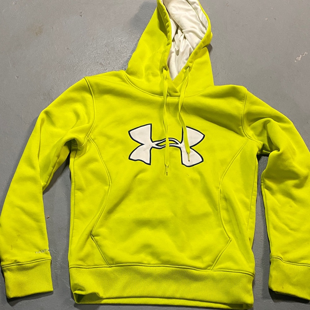 Under Armour Neon Yellow ColdGear Hoodie